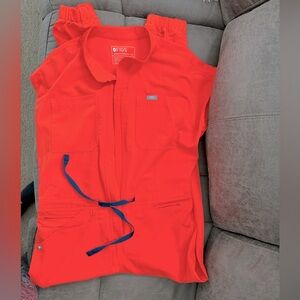 Fiery Coral Jumpsuit